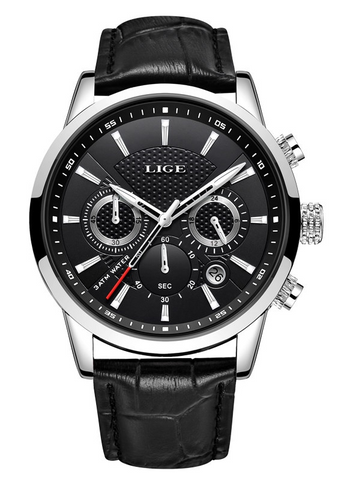Luxury Leather Casual Watch - Royal Dial