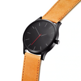 Leather Band Unisex Quartz Wrist Watch - Royal Dial