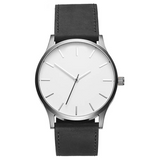 Leather Band Unisex Quartz Wrist Watch - Royal Dial