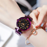Magnetic Starry Sky Female Clock - Royal Dial