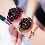 Magnetic Starry Sky Female Clock - Royal Dial