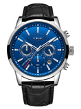 Luxury Leather Casual Watch - Royal Dial