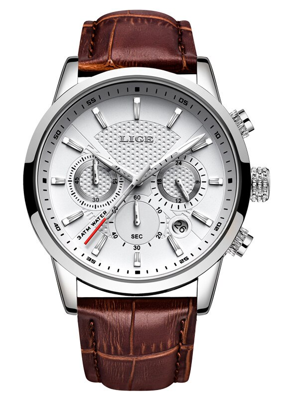 Luxury Leather Casual Watch - Royal Dial