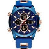 Gold Men Watch | Quatz Digital Led Sport Watch