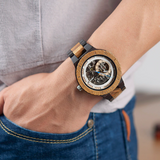 BOBO BIRD Wooden Mechanical Watch Men